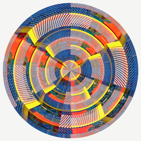 abstract art of circle with various colors