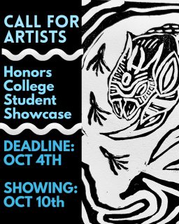 Hi all, we have an awesome opportunity open!

The Honors College is hosting a student showcase during their parents night! Any student, honors or not, is free to submit as long as the art/poem is family friendly! 

The pieces submitted can be as old or as new as wanted- and you can submit up to ten works. We will most likely only choose one-three to make sure we get as many different artists as possible :)

All acceptances/denials will be sent out during submissions, and completely finish on October 5th. All submissions MUST be submitted OCT 4th 11:59 PM. If your submission is denied, feel free to resubmit with other content! We are trying to have the vibe be good and cozy for these pieces (anything family friendly is good too, though!!!) 

Please deliver your physical artwork/poem by the OCT 8TH so we can get everyone's work up! The delivery sites will be:

The continuing education building, second floor (please leave a note that this is for the parents night student showcase!)

The Brushfire office, Joe Crowley Student Union third floor (you can leave them at the front desk, please leave a note that this needs to be given to the Brushfire staff!) 

If your accepted piece is not delivered in a way that is displayable by the EIGHTH, we will not be able to put it up. (Written works can be put into a visual format, such as printed/painted on a canvas, or in a sheet protector/laminated.)

WHEN SUBMITTING: Please make sure to read all the information on the form!! We promise it isn't too long, but it IS super important! If we find that you haven't fully read, we will ask you to resubmit. 

Please let us know if you have any questions!
