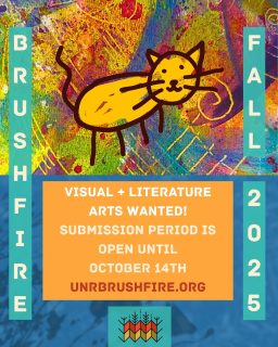 Hey all, its around that time again!! 
Literature + Art submissions are open for the Fall 2025 journal! You can find the submission through the link on this post, or the link in our bio. 
Our submissions for Fall close up October 14th, and anything submitted after that date will be considered for Spring 2026 instead! If you submitted over the summer, we are in the process of going through those for Fall's journal :)
As always, we accept all different types of writing and art, at all skill levels! If you dont get accepted this semester, please resubmit! You can send in as many pieces as you'd like, we just ask you do it in the same submission file to help us sort through.
We also have Spring 2025's journals popping up around campus! You can find them at various Brushfire racks around the school. Best places to find them in bulk is the Joe or the CFA. 
Hope you all have had a good first few days! Good luck on your artistic endeavors! We will continue updating on events for the year as usual.